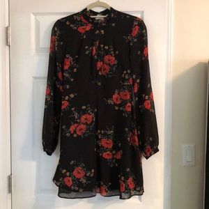 F21 Black Floral Dress